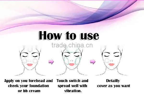 Vibrating Permanent Makeup Machine Massage Foundation Puff photo-2