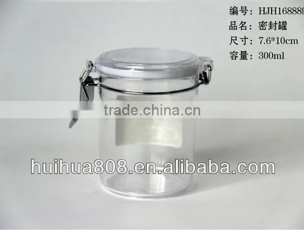 300ml Factory Suppliier Round Plastic Storage Jar photo-5