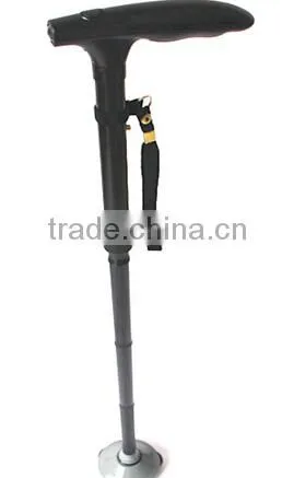 Folding Walking Stick Foldable 4 Section Walking Stick With Led Light Crutch photo-2