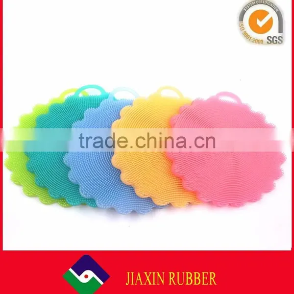 Dish Washing Brush Fruit Vegetable Dish Cleaner Food Grade Silicone Multi-purpose Cleaning Brush photo-2