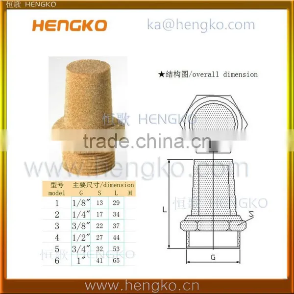 Brass Pneumatic Air Silencer / Throttle Valve Exhaust Silencer photo-4