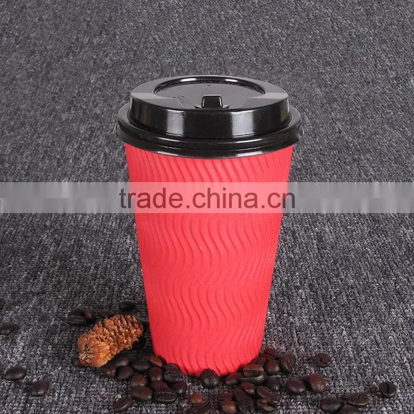 8oz Printed Disposable Paper Cup of Coffee and Cover photo-6