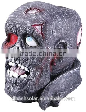 Sinister SKULL Skeleton Scary Lantern Halloween Light Up Party Spooky Decoration photo-3