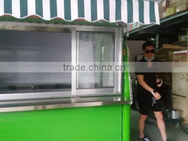 Customed Size Function Mobile Food Cart Kiosk Van Trailer for Sale,outdoor Food Cart ZQW-C2 photo-5
