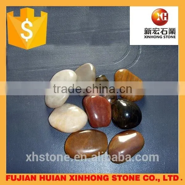 Garden Black Color Polished Pebbles for Sale photo-6
