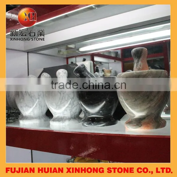 Natural Granite Stone Mortar and Garlic Crusher for Kitchen Appliances photo-2