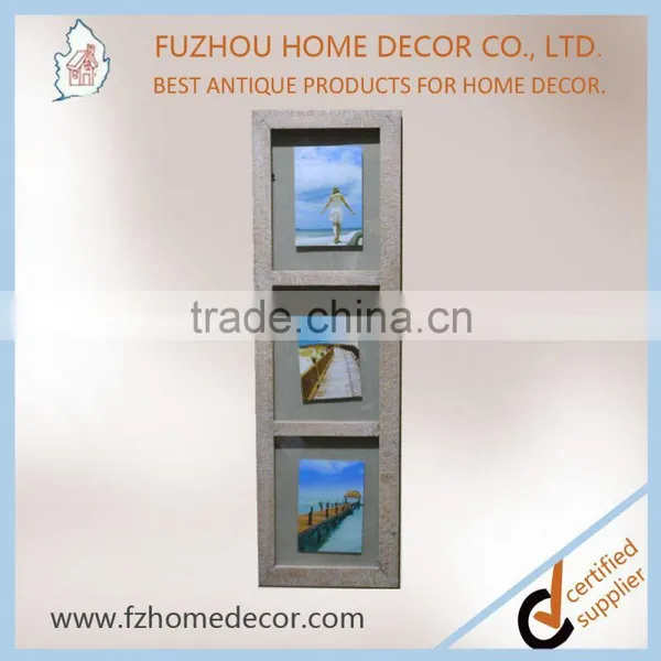 2017 Funny Shape Antique Double Glasses Wooden Photo Frame in Good Quality photo-3