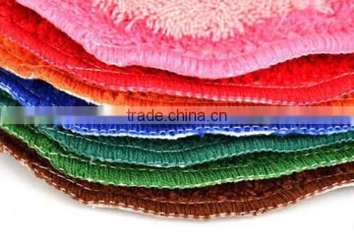 59*39CM Bathroom Door Carpet Shaggy Soft Area Rug Bedroom Oval Floor Mat photo-3