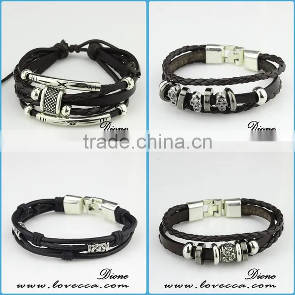Braided Adjustable Nautical Leather Bracelets for Women photo-6