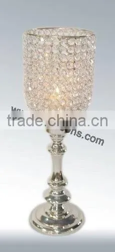 Crystal Candle Holder With Metal Stand for Wedding Decor photo-4