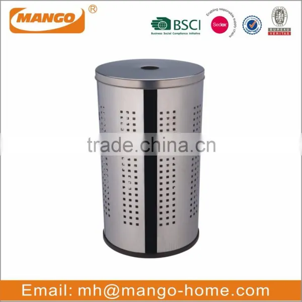Cone Plastic Bottom Colorful Metal Laundry Bin photo-2