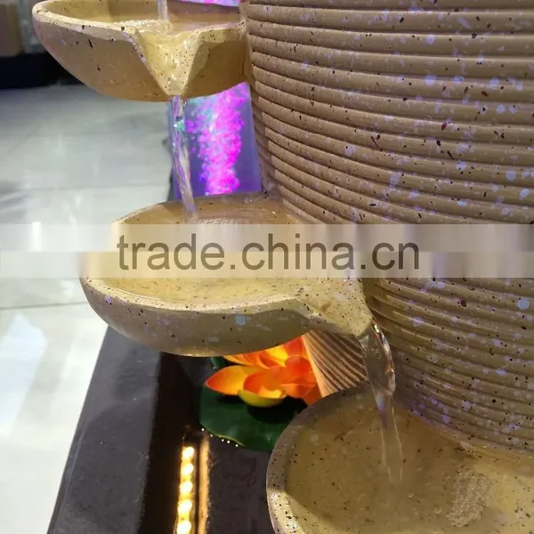 Decorative Indoor or Outdoor Water Fountain Resin Pot Indoor Water Fountain photo-6