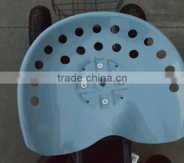 TC4501D Rolling Garden Work Seat Cart With Bucket Basket TC4501D photo-5