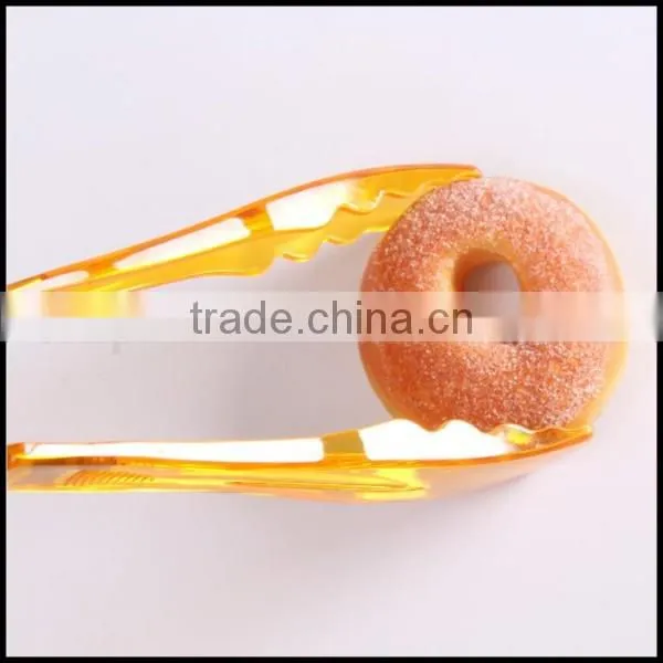 9 Inch Orange Kitchen Utensil PC+Steel Food Tongs Wholesale/OEM Plastic Salad/bread Tongs In Supplier Price photo-4