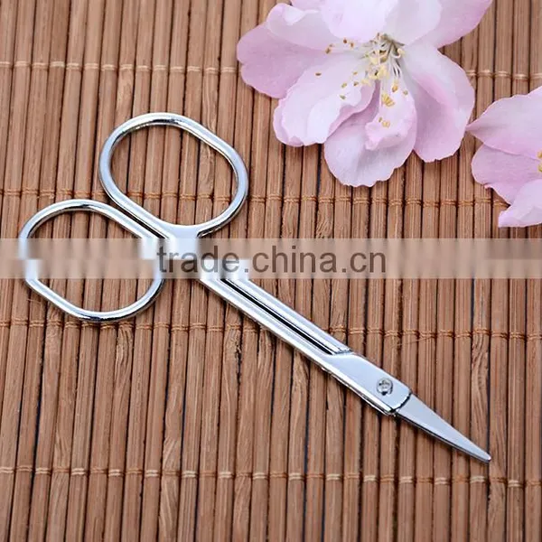 Stainless Steel Beauty Scissors Eyebrow Double Eyelid False Eyelashes Round Toe Safety Scissors Eyebrow Scissors Nose photo-4