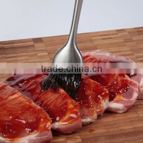 Amazon Hot Sale 12inch Long Stainless Steel Handle Silicone Basting Brush photo-5