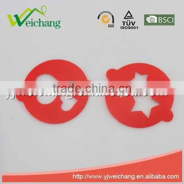 WCJ441 Durable Plastic ABS Cappuccino Coffee Art Template Coffee Stencils Love Heart Star Shape Coffee Stencil, Food Grade photo-4