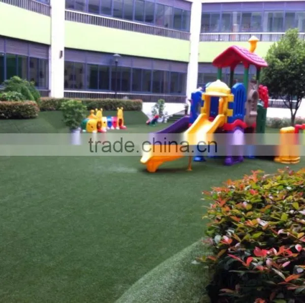Perfect Artificial Grass Stem Grass Model Coffee Color, Four Colors With Curlve Yarn Below, SGS Certification. photo-3
