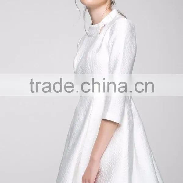 Sell Latest Woman Dress Design Fashion Floral Printed Autumn Winter Custom Business Office Formal Lady Dresses With Sleeves photo-5