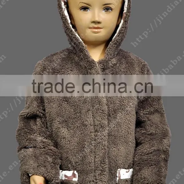 Custom Pullover Comfortable Children Baby Girls Faux Fur Coat photo-2