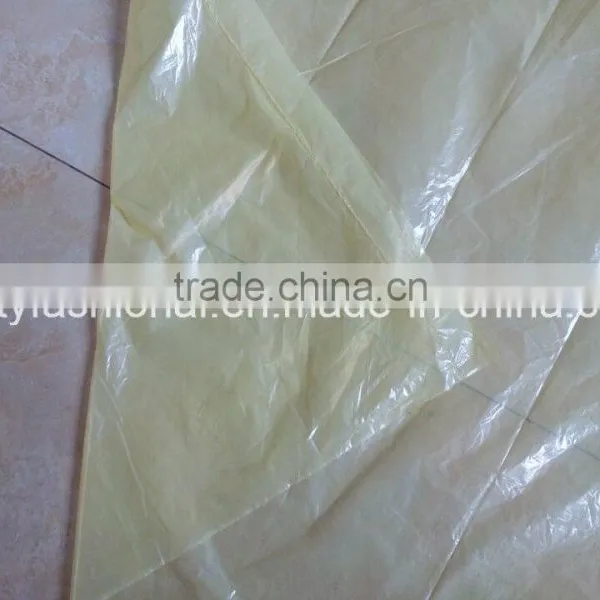 PE Disposable Semitransparent Emergency Yellow Poncho photo-3