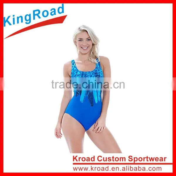 Hot Selling Swim Suit Women Swimsuit, Sublimation Printing One Piece Ladies Swim Wear
