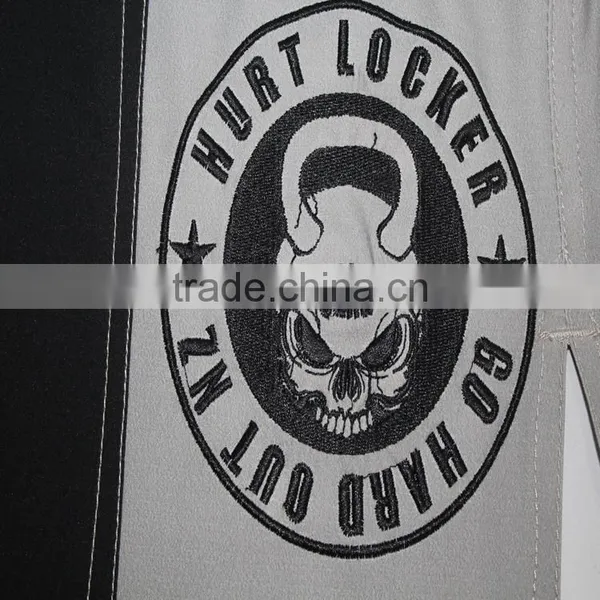 Chinese Manufacturer Free Design Black Embroidered Mma Shorts photo-6