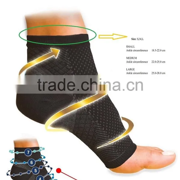 Customized Private Labelling Plantar Fasciitis Compression Ankle Sock photo-3