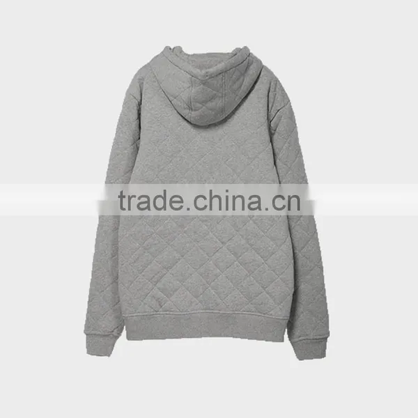 Men's Grey Winter Wear Hoodies Visco-Elastic With Hood and Zip photo-2