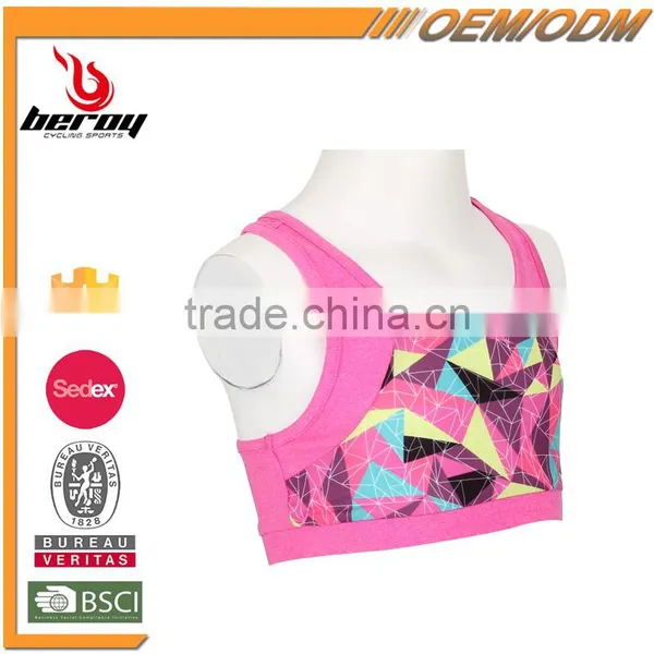 Wholesale Custom Design Fitness Bra Yoga Tank Tops for Little Girls photo-2