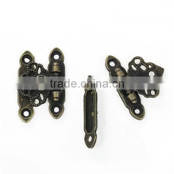 Iron Based Alloy Case Locks Antique Bronze 36mm x 25mm 36mm x 9mm photo-3