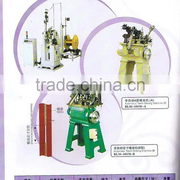 Metal Zipper Roll Machine
