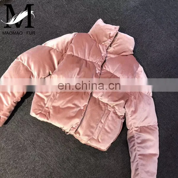 China Clothing Factory High Quality Duck Feather Lady Womens Winter Down Jacket photo-5