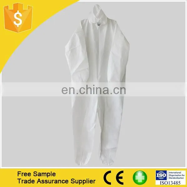 Xiantao Factory SMS Coverall Non Woven Disposable Waterproof With Hood photo-2