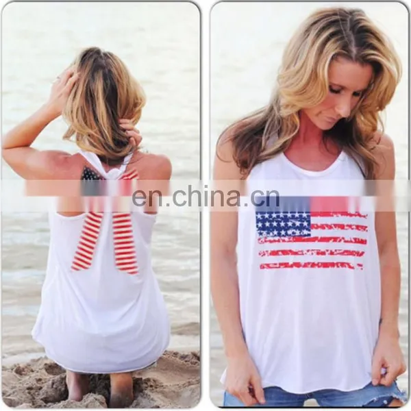 2016 Hot Sale Flag Pattern Sleeveless Waistcoat With Bowknot photo-2