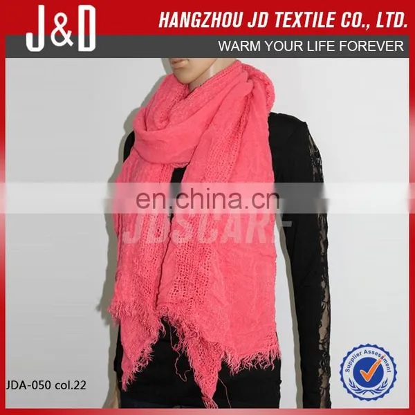 Hot Selling Fashion Warm Comfortable Long Plain Color Scarf photo-6