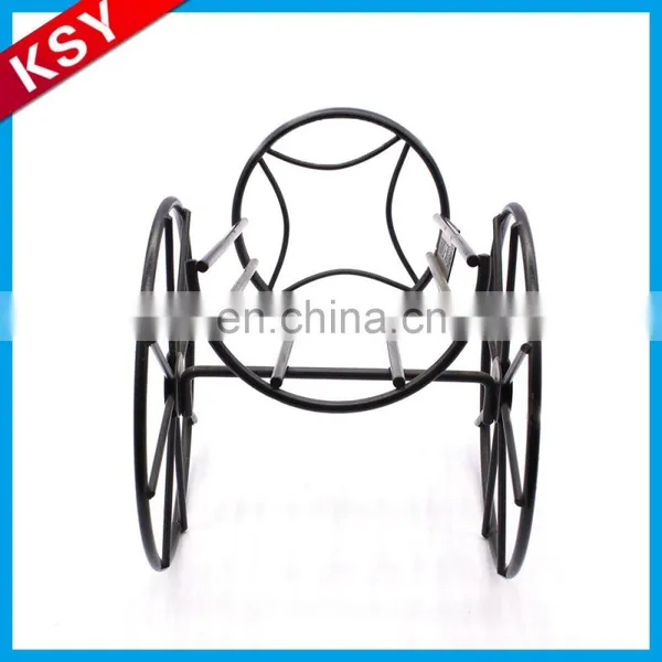 New Factory Promotion Price Decorative Wall Mounted Hanging Bottle Metal Iron Wine Rack photo-5