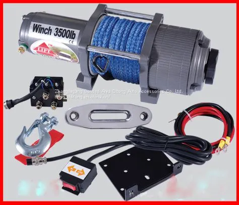 3500LBS 12V 24V DC Self Recovery Electric Winch/mini Electric Winches/electric Winch photo-3