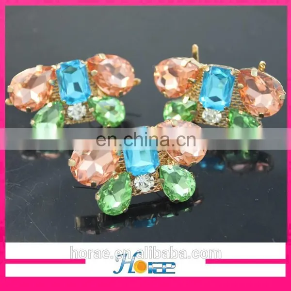High Quality Crystal Rhinestone Shoe Accessory Shoe Buckle for Lady Shoes