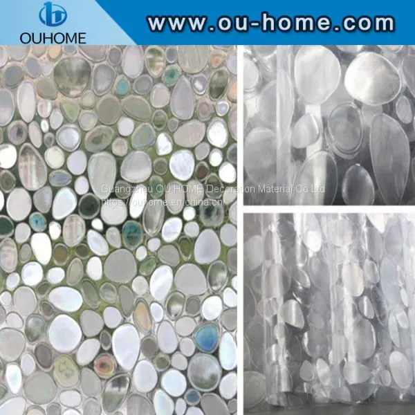 H4206 Opaque Frosted Static Window Film Cling Self Adhesive Privacy Glass Stickers photo-2