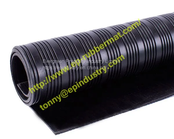 Wide&Narrow Ribbed Rubber Sheet From Qingdao Singreat in Chinese( Evergreen Properity) photo-2