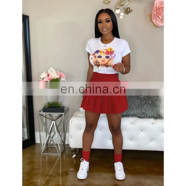 2020 New Arrivals Women Sexy Pleated Mini Skirts Ladies Fashion Casual Skirts Women's Skirts photo-7