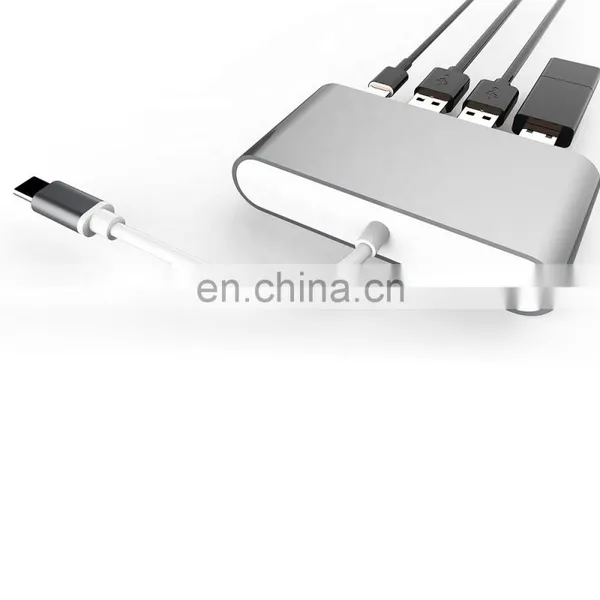 Aluminium Alloy PVC 4 in 1 Usb 2.0 Type c Adapter photo-4
