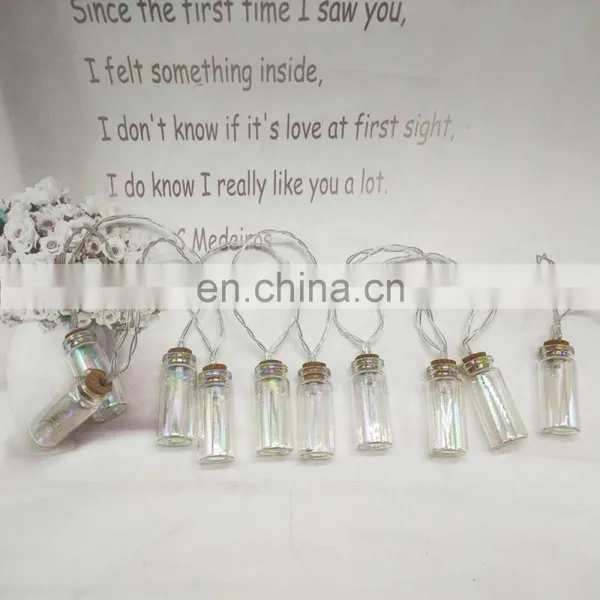 Wholesale High Quality Holiday Decoration Grass Bottle Battery Operated Led Wishing Bottle String Fairy Light For Party Home photo-6