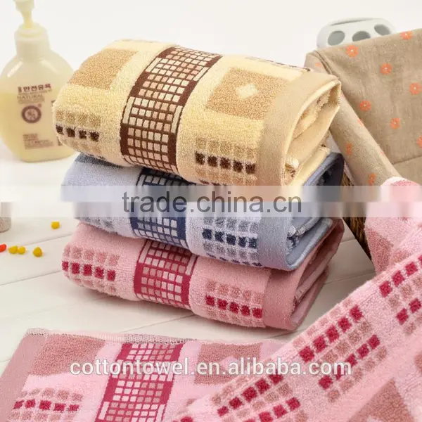 Pure Cotton Yarn Dyed Sexy Jacquard Face Towel