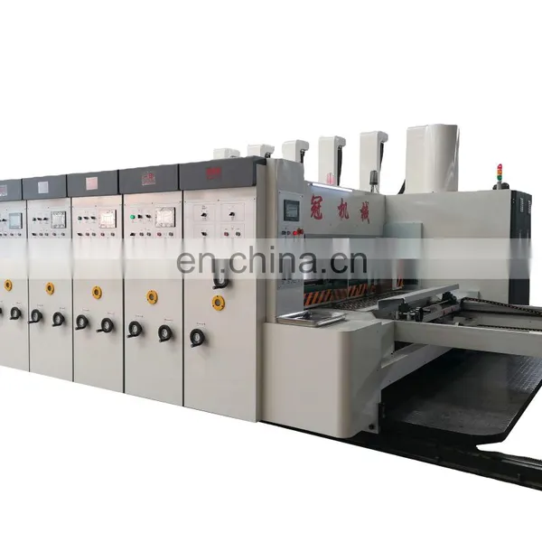 Lead Edge Feeder High-speed Flexo Printing Slotting Die Cutting With Stacker