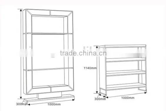 HL Series Fashionable Metal Frame Leather Covered Cabinet photo-4