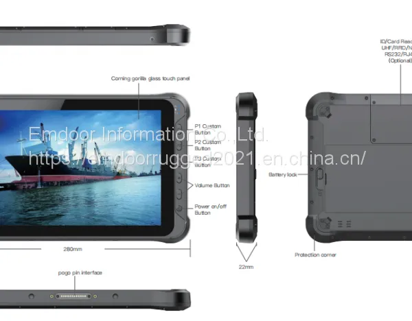 10'' Android: EM-Q15 Мультимодульный планшетный компьютер