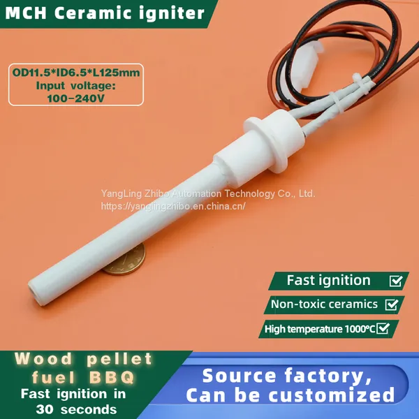 110V300W MCH Ceramic Igniter Ceramic Ignition Stick MCH Ceramic Heater MCH Ceramic Heating Tube Can OEM or ODM photo-2