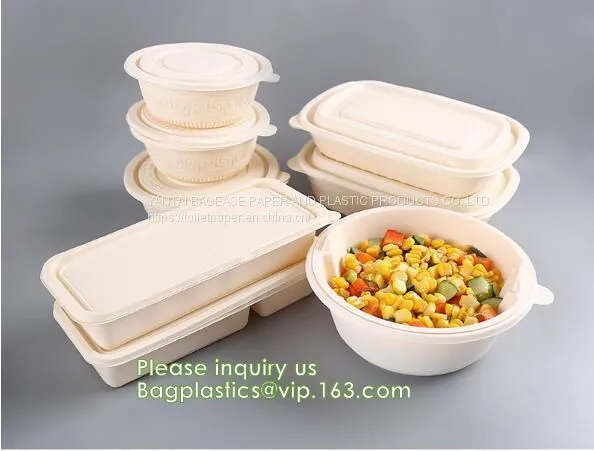Corn Starch Plastic Round Food Tray Food Tray With Lid Biodegradable Plastic Meal Prep Tray Bio Disposable Corn Starch photo-3